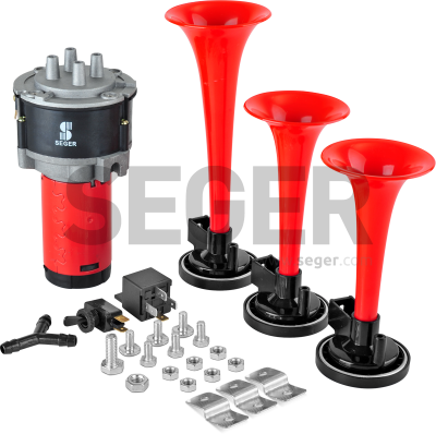 80KH/82KH COMPRESSOR AIR HORN W/THREE TRUMPETS