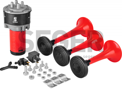 80KH/82KH COMPRESSOR AIR HORN W/THREE TRUMPETS