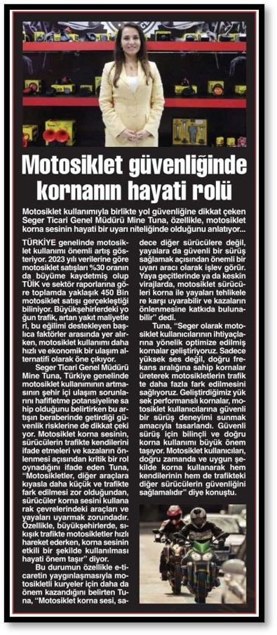 Motosiklet Güvenliğinde Kornanın Hayati Rolü