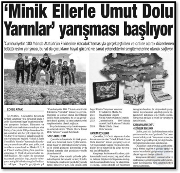 Minik Ellerle Umut Dolu Yarınlar Yarışması Başlıyor